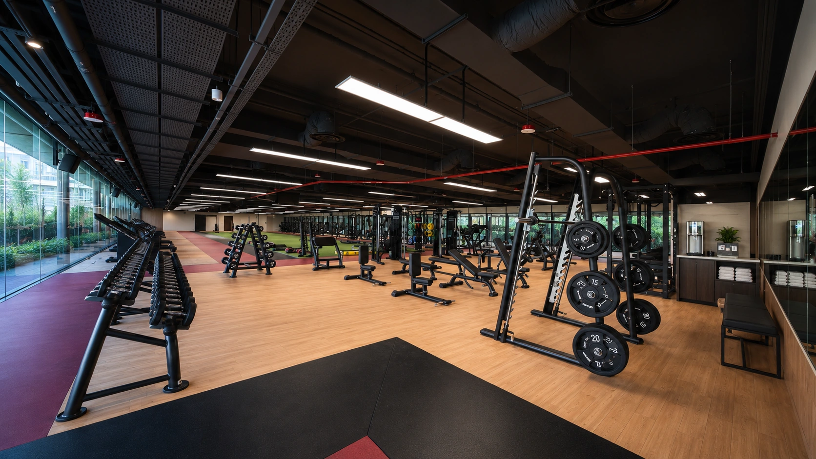 ActiveSG public gym facility in Singapore heartland with affordable fitness equipment