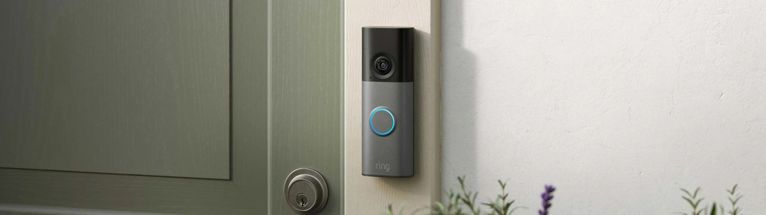 Ring Video Doorbell installed at Singapore home front door with mobile app live view