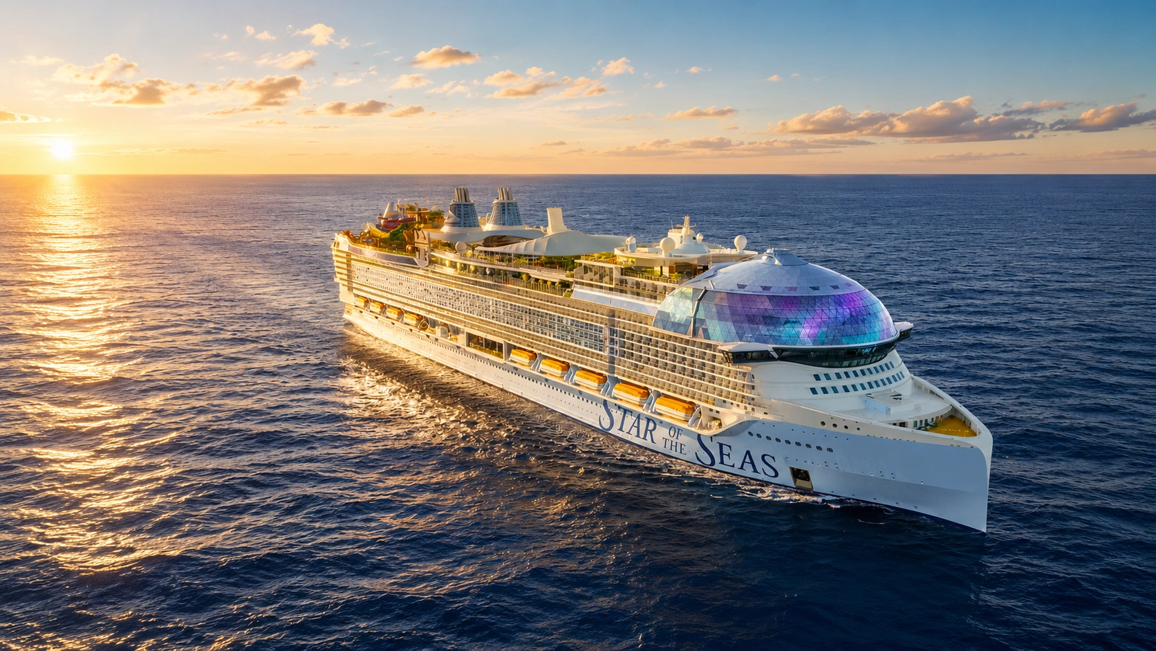 Royal Caribbean Ovation of the Seas North Star observation pod and activities departing Singapore